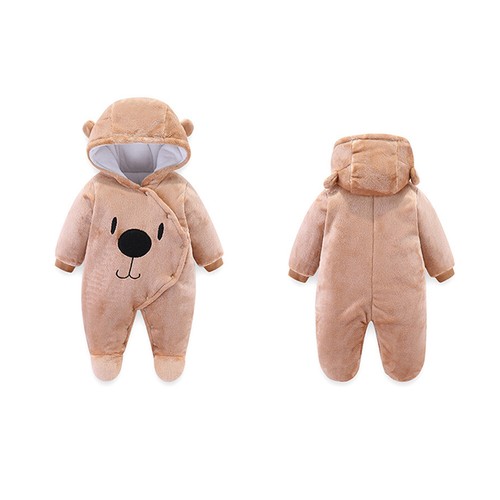 Winter Kleinkind Girl Jungen Mädchen Schneeanzug Strampler Kapuzenjacke Overall - Bild 12 von 23