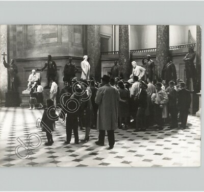 Students On Tour @ HALL OF STATUARY In CAPITOL Building DC 1950s Press Photo