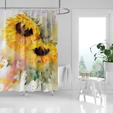 Bathroom Shower Curtain Set Stylish Printed Waterproof Bathroom Decor with Hooks