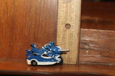#ad #ad Vintage 1994 Bandai POWER RANGERS Mini Micro Blue Motorcycle and Side Car $7.00