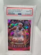 2020 Panini Prizm Draft Pink Ice #88 Precious Achiuwa RC Rookie PSA 10 Heat