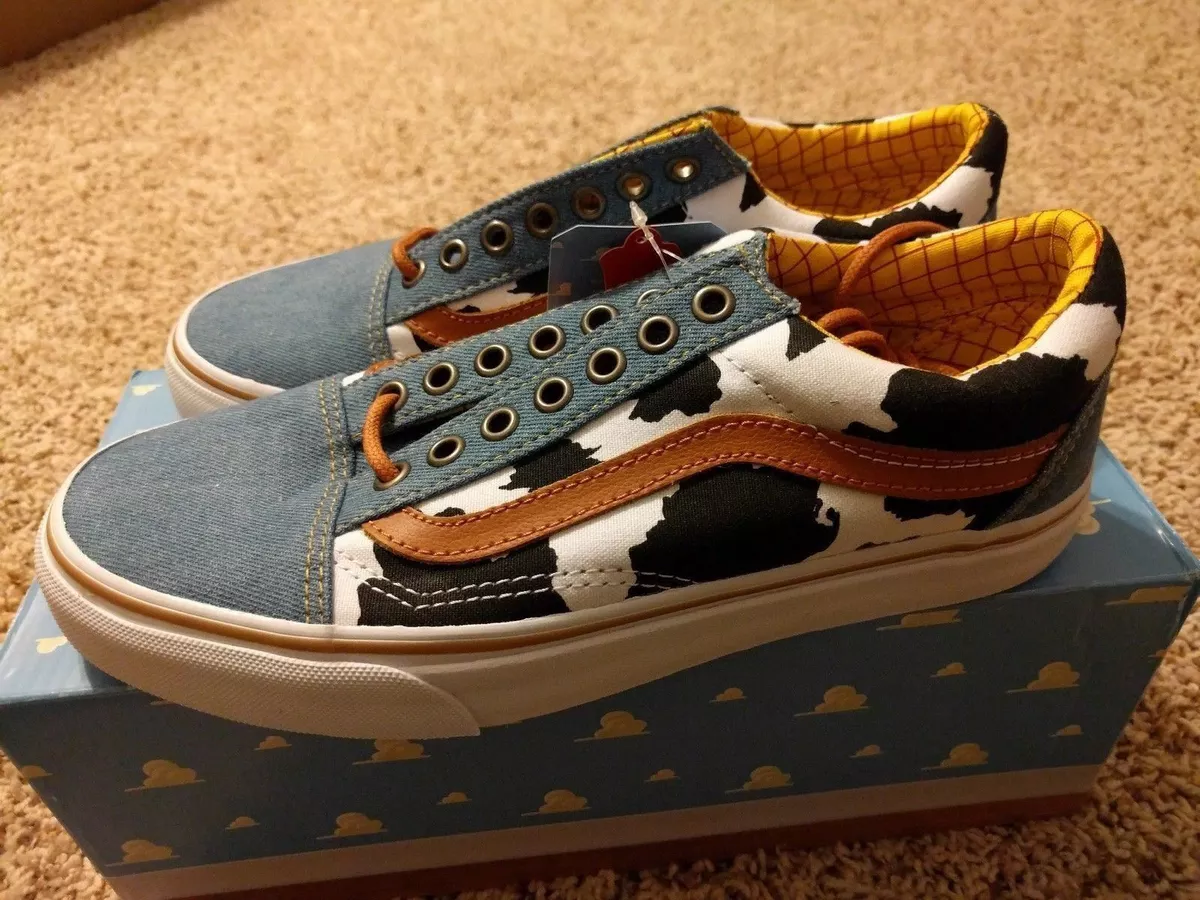 het is mooi Isolator Portaal Vans Old Skool x Toy Story Woody Cowboy Denim Disney Cow Print Low ANDY All  NEW | eBay