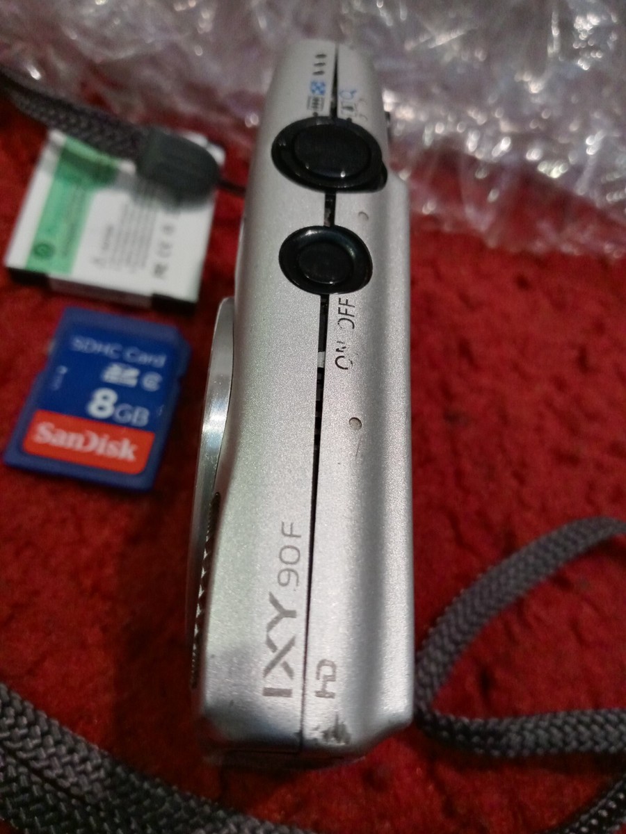 Canon PowerShot IXY 90F 16.0MP 8x Digital Camera - Silver | eBay