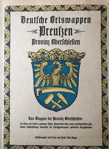 36 Ortswappen Preußen, Provinz Oberschlesien, Bez. Oppeln, Kaffee Hag um 1928