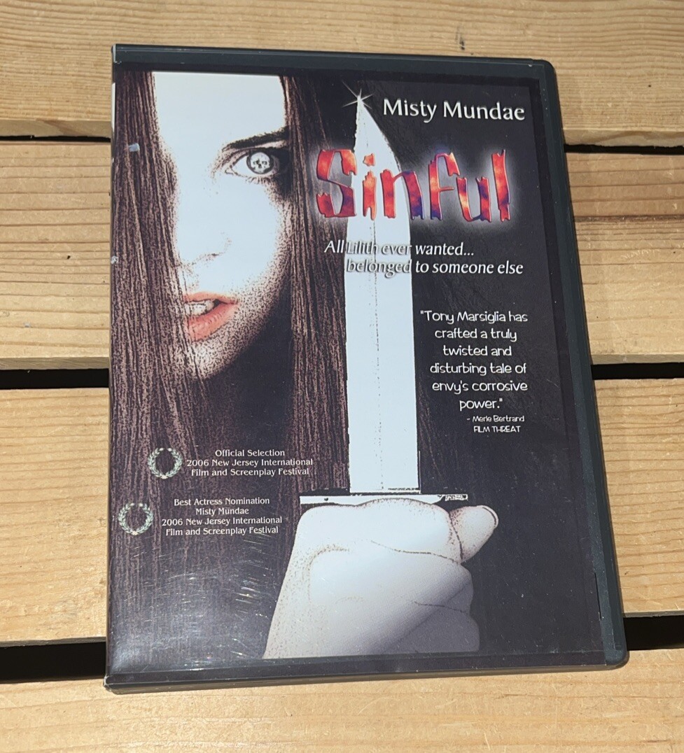 Sinful (DVD, 2006) The Newst Tony Marsiglia Shocker Starring Misty
