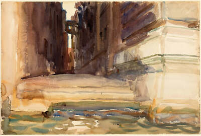 The Calle della Rosa, Venice by John Singer Sargent Art Print