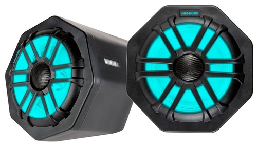 Pair Memphis Audio GEN65FE LED Speaker Pods+Subwoofer For 2016+ Polaris General - Picture 2 of 12