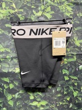 Nike Pro Big Kids' Girls' Dri-FIT 5" Black/Platinum Violet/White Size xs
