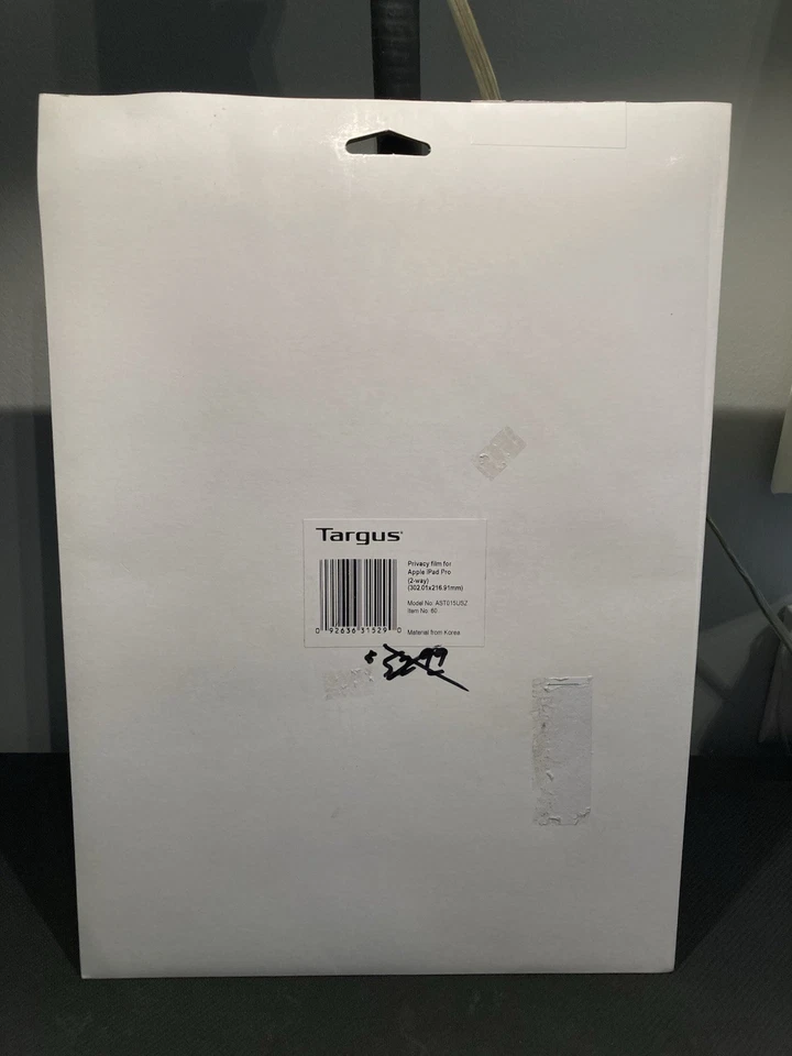 TARGUS 4Vu 2way Privacy Screen Film for 12.9-inch Apple iPad Pro NEW* AST015USZ - Image 3 of 4