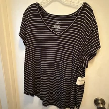 Arizona striped V-neck shirt XXL