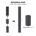 Yescom Outdoor String Light Poles 10Ft 6-Pack Heavy Duty Metal Post for Outside — photo 4