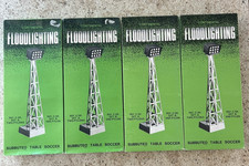 Vintage Subbuteo Continental Floodlighting Set B Four Lights with Boxes