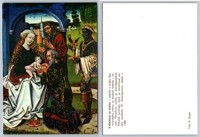 Continental Madonna And Magi Art Postcard