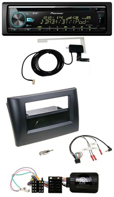 Pioneer MP3 Steering Wheel CD USB DAB Car Stereo for Fiat Stilo 01-07 Black Tray