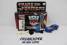 1985 Transformers G1 Tracks  Complete  Damaged Box