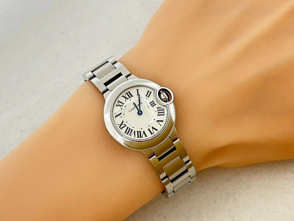 Cartier Ballon Bleu W69010Z4 3009 SM 29mm Quartz Womens Watch Excellent A4774 - Image 2 of 4