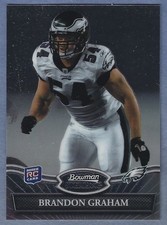 2010 Bowman Sterling Football #34 Brandon Graham Rookie Card Eagles. rookie card picture
