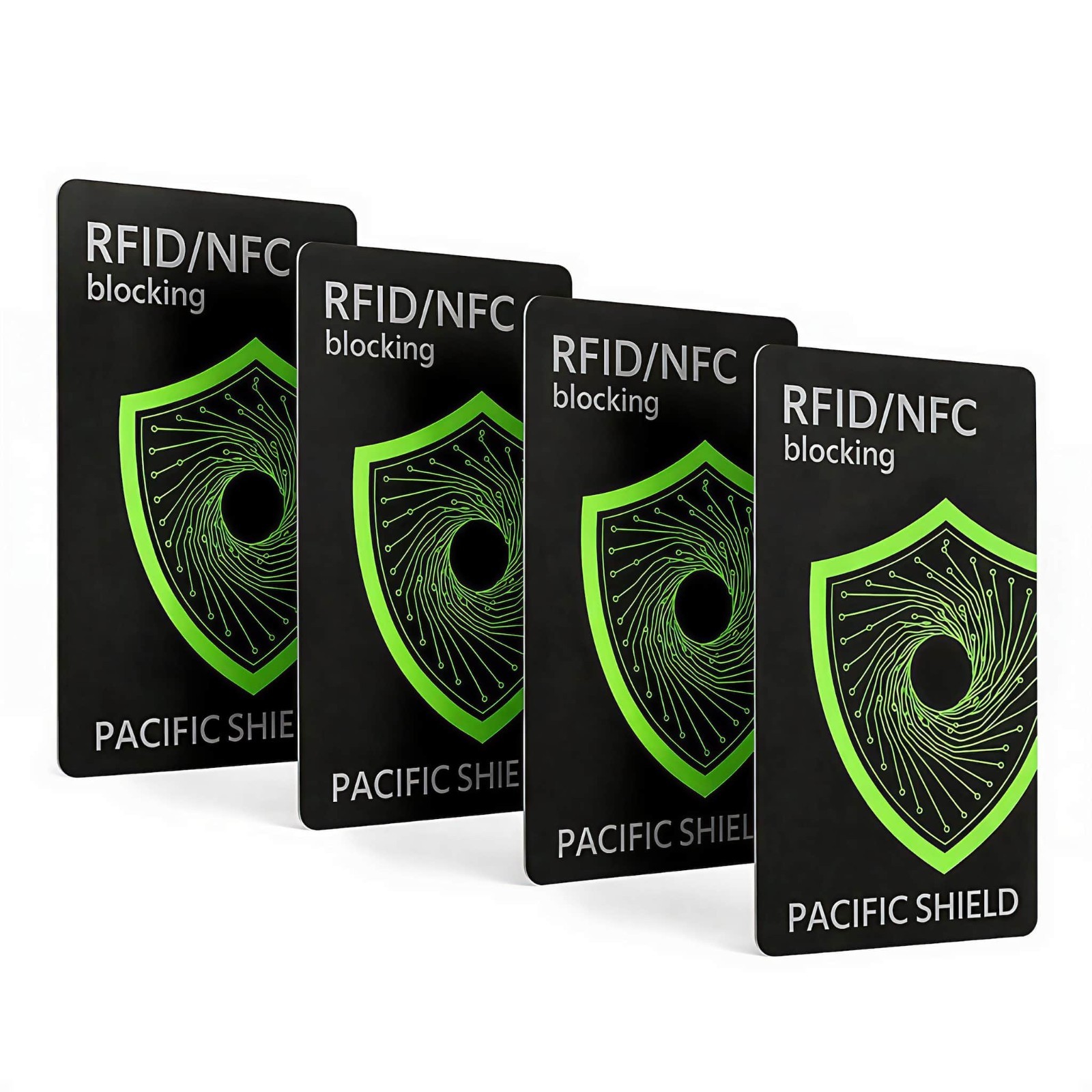 Rfid Blocking Card (4 Pack) Identity Protection Wallet Credit Cards Debit Id Nfc