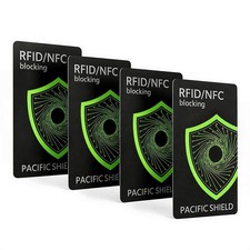 RFID Blocking Card (4 Pack) Identity Protection Wallet Credit Cards Debit ID NFC