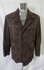 Vintage Men's J Crew Brown Suede/Leather Barn Jacket Size L C:24