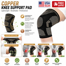 Knee Compression Sleeve Brace Support Sports Gym Workout Joint Stabilizer