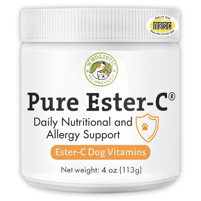 Pure Ester-C Powder for Dogs - 4 Oz - Healthy Alternative to Dog Allergy Chew...