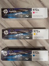 HP GENUINE 3-Pack HP 972A M/Y/C PageWide Cartridges SEALED BOXES