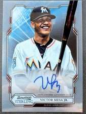 2019 Topps Bowman Sterling Victor Mesa Jr. Miami Marlins Autograph #BSPA-VMJ