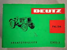 Lista części zamiennych Deutz Ciągnik wysokoprężny F4L 514 Z 1452-3