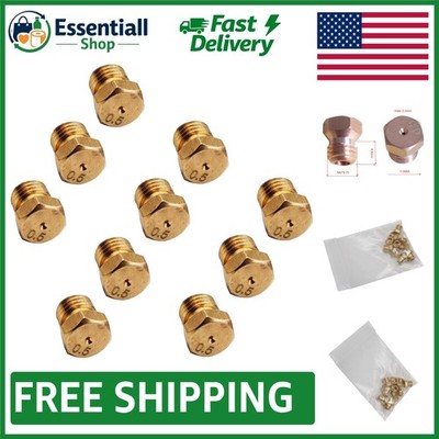 Durable Brass Jet Nozzles Set - 10PCS M6x0.75mm for Char-Broil Grill Upgrade