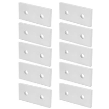 10Pcs Joining Plate Aluminum Flat Connecting Reinforcement Vertical Connectio...
