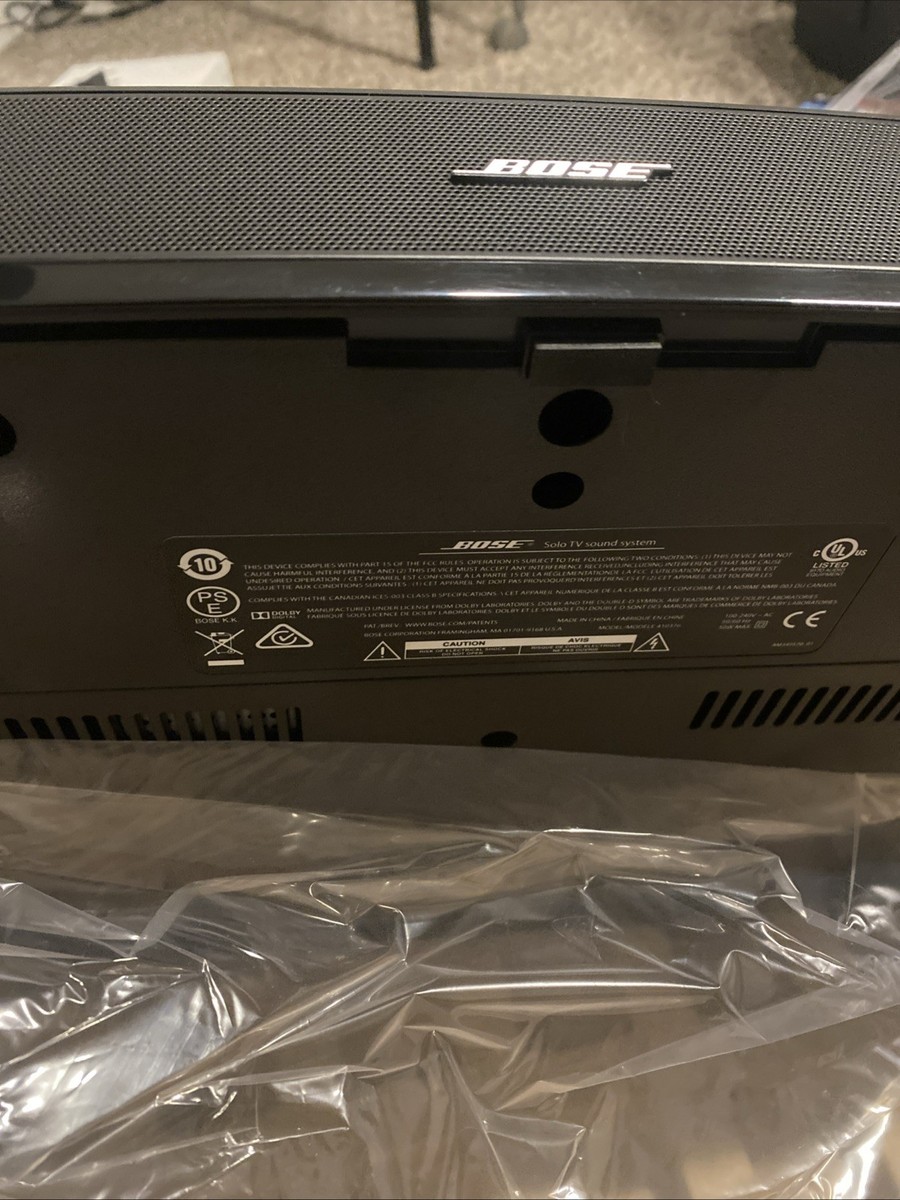 Bose 410376 Solo TV Sound System - Black for sale online | eBay