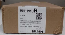 BELDEN BHH191UR Horizontal Manager with Molded Fingers & Hinging Cover NEW ob 