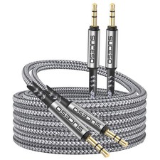 Image of Durable Braided 3.5mm Aux Cable [2-Pack 1m+2m] - Perfect for Music Lovers