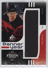 2024 Upper Deck SP Game Used Stadium Series Banner Year Relics Timo Meier 1ro3