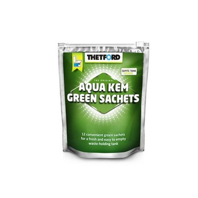 Thetford Aqua Kem Concentrated Green Sachets Sanitation 12 Packungen x 30 g pro