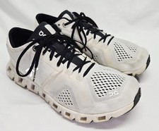 On Cloud X 3 Women's Size 7 White Black Running Walking Shoes Lace Up Sneakers