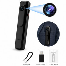 Mini Body Camera 1080P Portable Pocket Wearable Video Recorder No WiFi