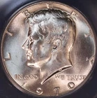 1970 D Kennedy Half Dollar ANACS MS66, FREE SHIPPING