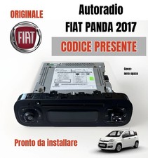 AUTORADIO FIAT PANDA STEREO ORIGINALE RADIO CD MP3 con codice sblocco 3^ S. 2017