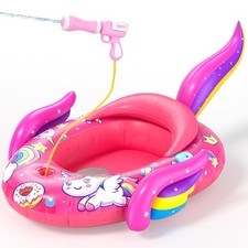 ASDGZD Kids Pool Floats with Water Gun, Unicorn Toddler Inflatable Pool Toys ...