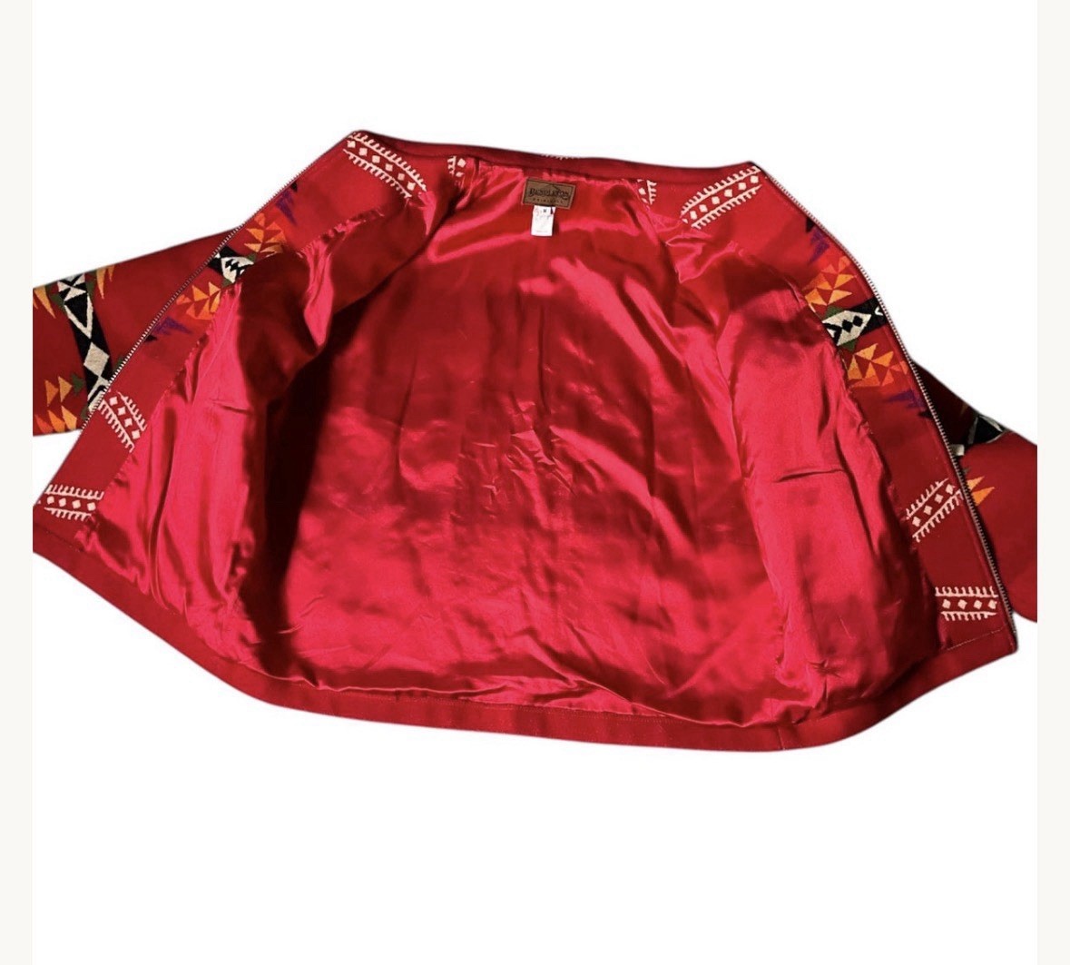 Pendleton Southwestern Pattern Red Multicolor Ful… - image 5