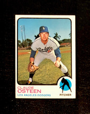 1973 Topps Claude Osteen #490 LA Dodgers PRINT SHIFT VARIATION ERROR+++