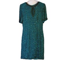 laurence kazar new york silk dress Laurence Kazar New York Vintage Silk /embroidered/hand-decorated Evening Dress Size S