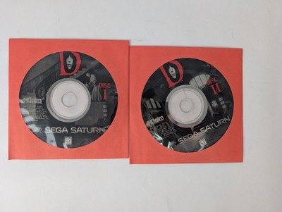 D (Sega Saturn, 1996) DISCS ONLY HORROR GAME ACCLAIM - TESTED & WORKS