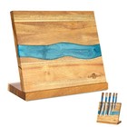 Messerhalter Magnetisch Holz Doppelseitiger Messerblock ohne Messer Magnethalter