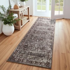 RUGICI 2x6 Washable Runner Rug, Non-Slip Hallway Runner Rugs, Pile Vintage Area
