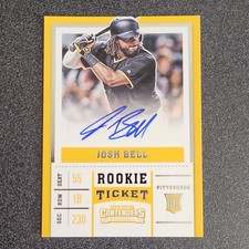 Panini Chronicles Contenders Rookie Ticket Josh Bell #20 [Auto, RC] Pirates