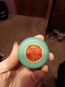 Wooden Yo-yo Fli Back Blue