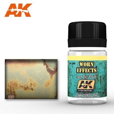 AK INTERACTIVE 088 WORN EFFECTS ACRYLIC FLUID 35ml (weathering effect)